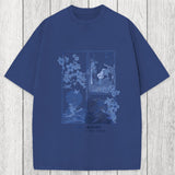 Tokyosol Not Bound Japanese Print Art Washed T-Shirt