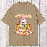 Tokyosol Cranky Kitty Washed T-Shirt