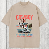 Tokyosol Vintage Cowboy Fish Washed T-Shirt