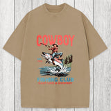 Tokyosol Vintage Cowboy Fish Washed T-Shirt