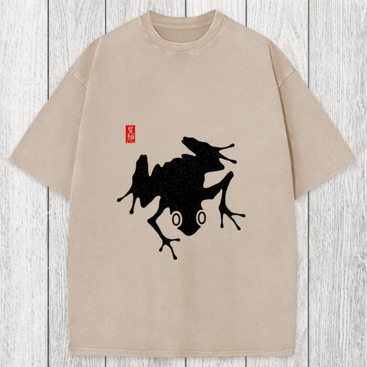 Tokyosol A Stippled Frog Washed T-Shirt