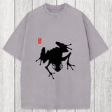 Tokyosol A Stippled Frog Washed T-Shirt