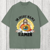 Tokyosol In Jesus' Name Ramen Washed T-Shirt