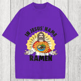 Tokyosol In Jesus' Name Ramen Washed T-Shirt