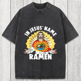 Tokyosol In Jesus' Name Ramen Washed T-Shirt