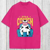Tokyosol Its A Cowch Funny Cow Washed T-Shirt