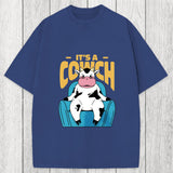 Tokyosol Its A Cowch Funny Cow Washed T-Shirt