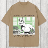Tokyosol Accountant Antelope Washed T-Shirt