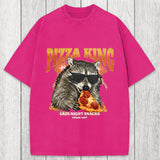 Tokyosol Raccoon Pizza King Washed T-Shirt