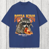 Tokyosol Raccoon Pizza King Washed T-Shirt