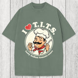 Tokyosol I Love TITS Tasty Italian Tomato Sauce Washed T-Shirt