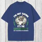 Tokyosol Government Conspiracy Cat Washed T-Shirt