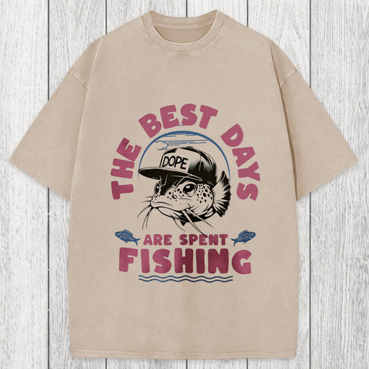 Tokyosol The Best Days Fishing Washed T-Shirt