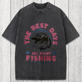 Tokyosol The Best Days Fishing Washed T-Shirt