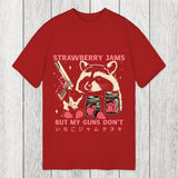 Tokyosol Strawberry Jams Funny Raccoon Classic T-Shirt