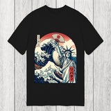 Tokyosol Ukiyo-e Statue Of Liberty Classic T-Shirt