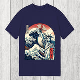 Tokyosol Ukiyo-e Statue Of Liberty Classic T-Shirt