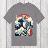 Tokyosol Ukiyo-e Statue Of Liberty Classic T-Shirt