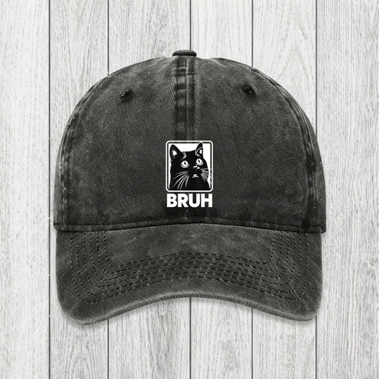 Tokyosol BRUH Cat Washed Cap