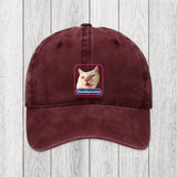 Tokyosol Funny Diphenhydramine Meme Cat Washed Cap