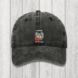 Tokyosol I Eated All The Gas Cat Funny Washed Cap