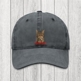 Tokyosol Funny Realistic Cat Meme Washed Cap