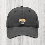 Tokyosol Silly Sleepy Cat Meme Washed Cap