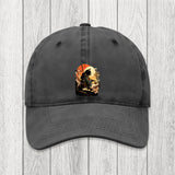 Tokyosol Cat Ninja Ukiyo-e Anime Style Samurai Washed Cap