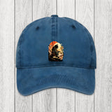 Tokyosol Cat Ninja Ukiyo-e Anime Style Samurai Washed Cap