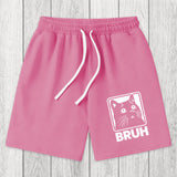 Tokyosol BRUH Cat Washed Shorts