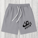 Tokyosol Black Cat Vintage Washed Shorts