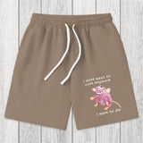 Tokyosol I Don't Want To Cook Anymore Washed Shorts