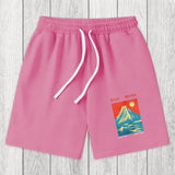 Tokyosol Mount Fuji Vintage Washed Shorts