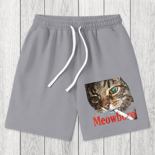 Tokyosol Funny Smoking Cat Meme Washed Shorts