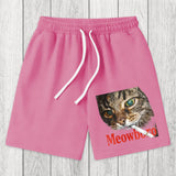 Tokyosol Funny Smoking Cat Meme Washed Shorts