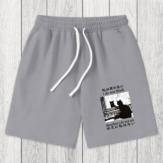 Tokyosol Thinking Cat Washed Shorts