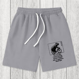 Tokyosol Funny Capybara Riding A Bicycle Washed Shorts
