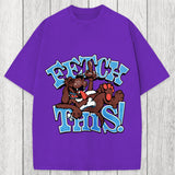 Tokyosol Vintage 90s Fetch Dog Washed T-Shirt