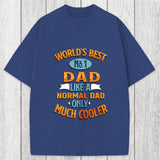 Tokyosol Worlds Best No 1 Dad Washed T-Shirt