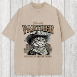 Tokyosol Meowdy Partner Cowboy Cat Washed T-Shirt