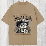 Tokyosol Meowdy Partner Cowboy Cat Washed T-Shirt