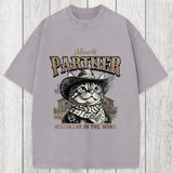 Tokyosol Meowdy Partner Cowboy Cat Washed T-Shirt