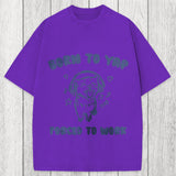 Tokyosol Born To Yap Forced To Work Washed T-Shirt