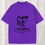 Tokyosol Silly Dog Privacy Meme Washed T-Shirt