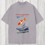 Tokyosol Tokyo Aquarium Koi Fish Washed T-Shirt