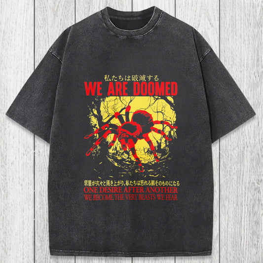 Tokyosol We Are Doomed Tarantula Washed T-Shirt