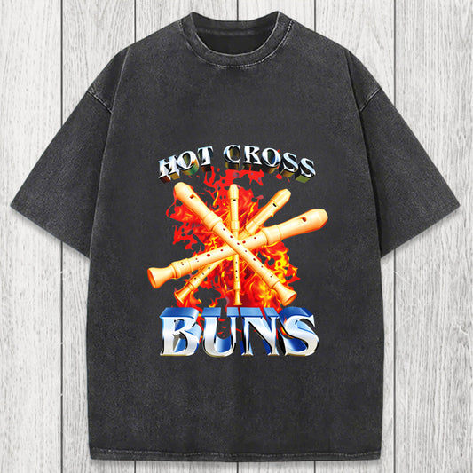 Tokyosol HOT CROSS BUNS Washed T-Shirt