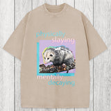 Tokyosol Physically Slaying Mentally Decaying Washed T-Shirt