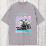 Tokyosol Physically Slaying Mentally Decaying Washed T-Shirt