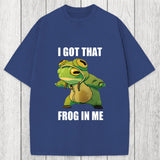Tokyosol I Got That Frog In Me Funny Washed T-Shirt